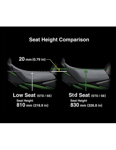 Selle Basse -20 mm Bicolore Black-Gray – Confort et Accessibilité