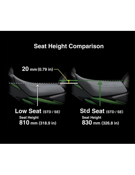 Selle Basse -20 mm Bicolore Black-Gray – Confort et Accessibilité