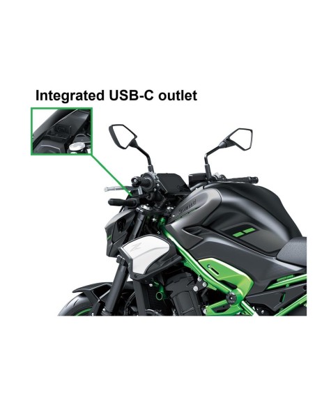 Prise USB-C Intégrée Étanche pour Z900 – Recharge 3A