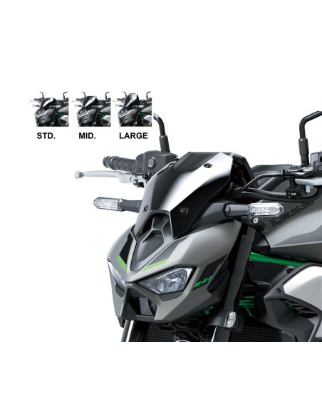 Saute-vent Large Fumé – Confort et Protection Accrus pour Moto