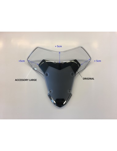 BULLE CLAIRE LARGE KAWASAKI ZH2