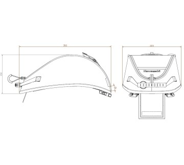 Sacoche de Réservoir avec Fenêtre Transparente Kawasaki - Gardez vos Objets Essentiels à Portée de Vue