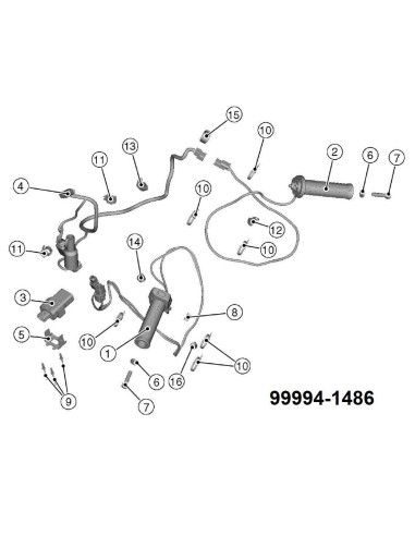 Ensemble de Poignées Chauffantes pour Kawasaki ZX-10R/RR - Confort Thermique Personnalisé pour Vos Trajets