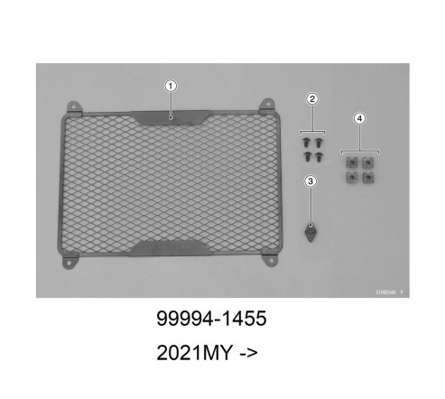 GRILLE DE RADIATEUR NOIRE KAWASAKI Z900 RS