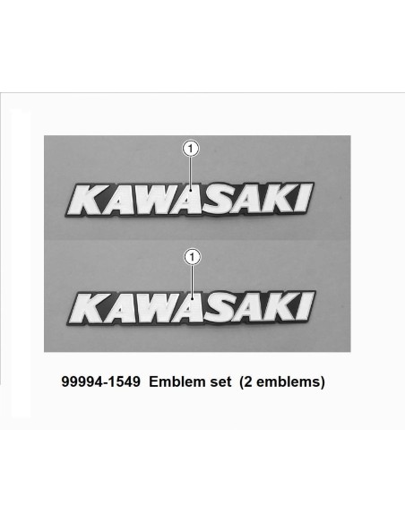 EMBLÈME DE RÉSERVOIR KAWASAKI Z650 RS