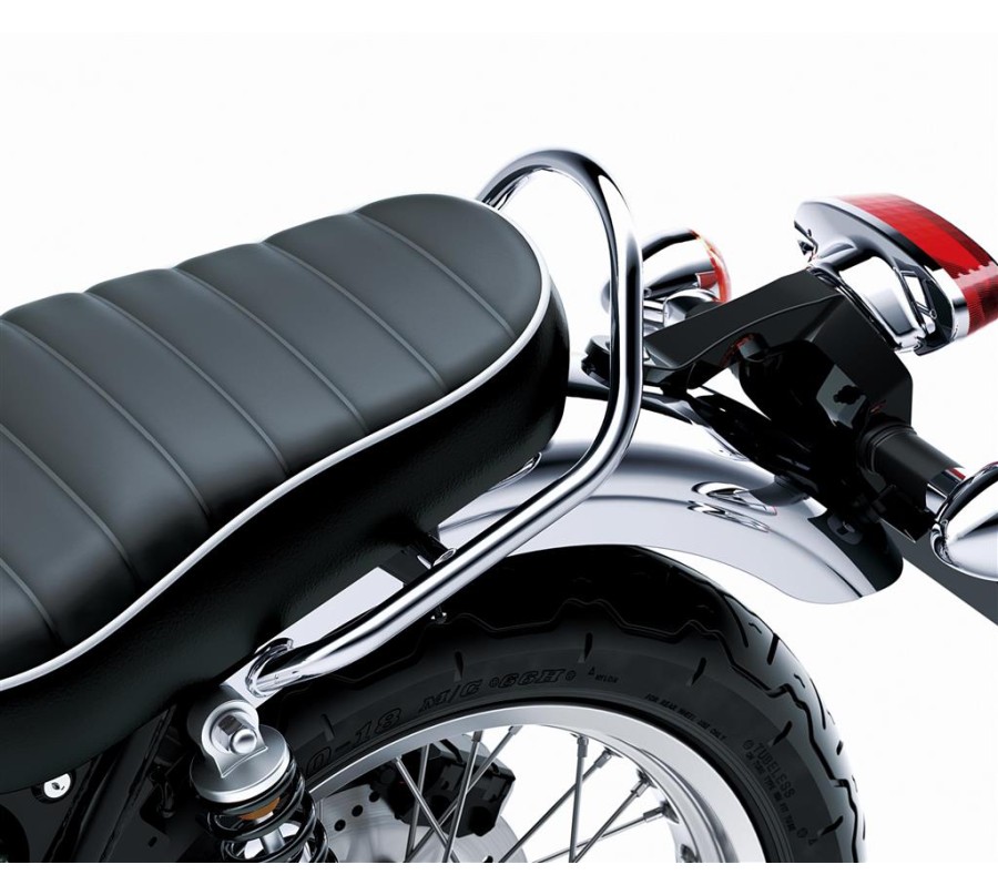 Barre de Fixation Passager Chromée pour Kawasaki W800 - Un Accessoire Chromé pour le Confort et le Style du Passager