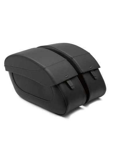 Kit de Sacoches en Cuir à Montage Rapide Vulcan S - Un Style Vintage avec une Installation Facile pour le Voyage