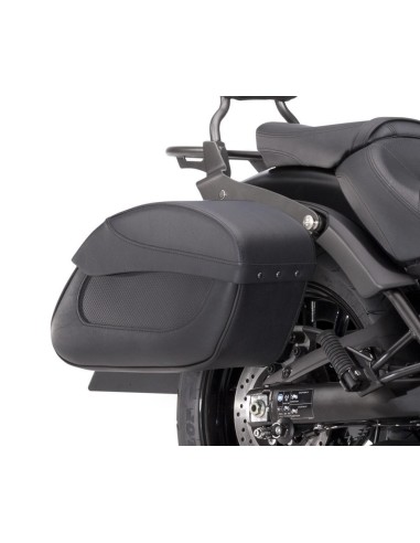 Kit de Sacoches en Cuir à Montage Rapide Vulcan S - Un Style Vintage avec une Installation Facile pour le Voyage