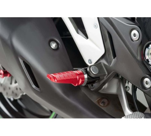 Cale-Pieds Racing pour Kawasaki - Améliorez la Position de Conduite et l'Adhérence avec ces Repose-Pieds de Style Sportif